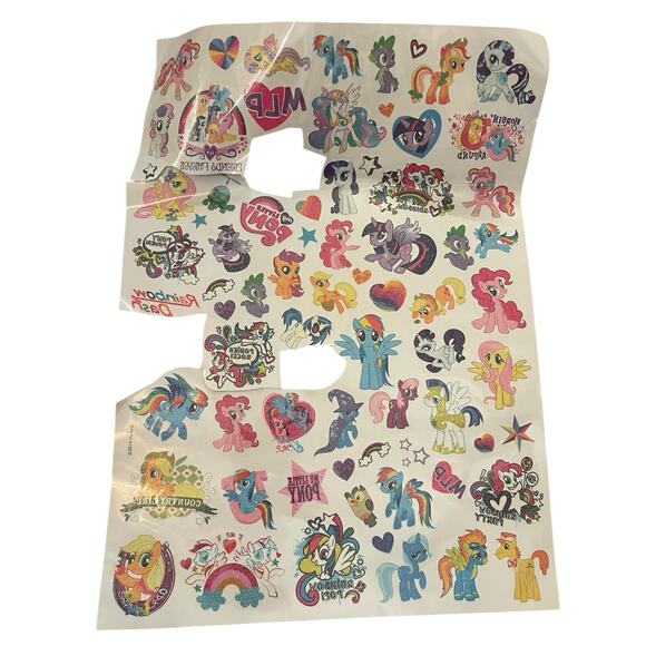 My Little Pony Tattoos Collection Temporary Gitter Hasbro 2014 LOT OF 100 + - Picture 7 of 9